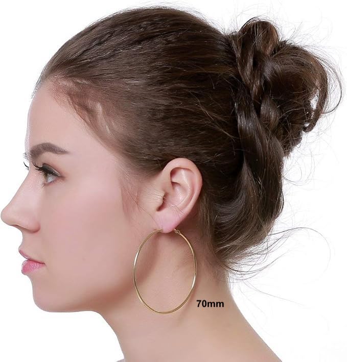 Prema Hoops | Waterproof 18K Gold 20mm To 70mm