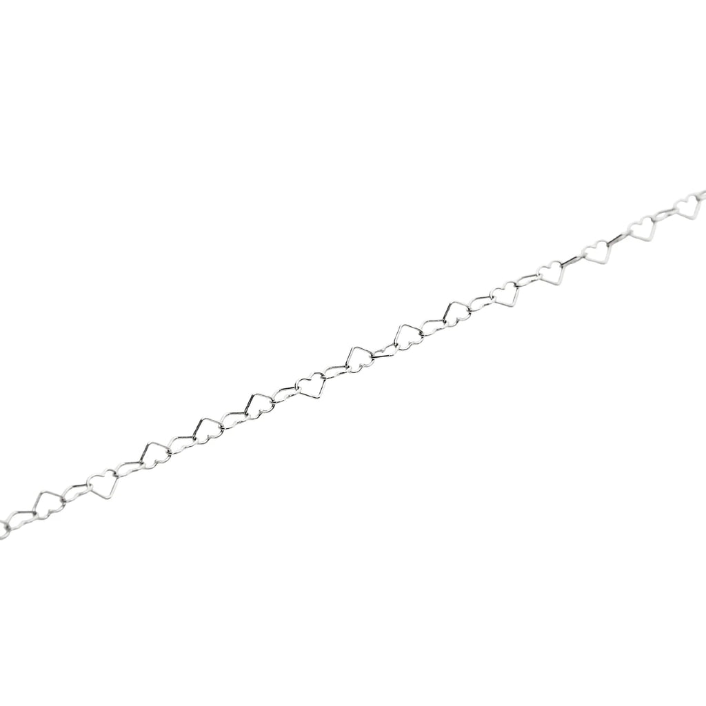 Saddy Heart Chain Bracelet | Waterproof Silver Steel