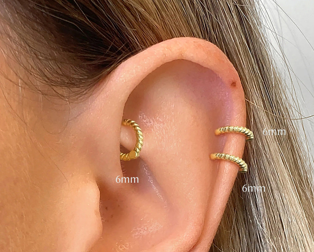 Lily 8mm Hoops Earrings