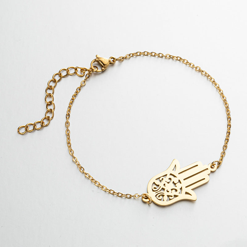 Kyras Hamsa Hand Gold Bracelet