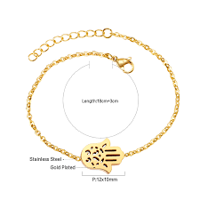 Kyras Hamsa Hand Gold Bracelet