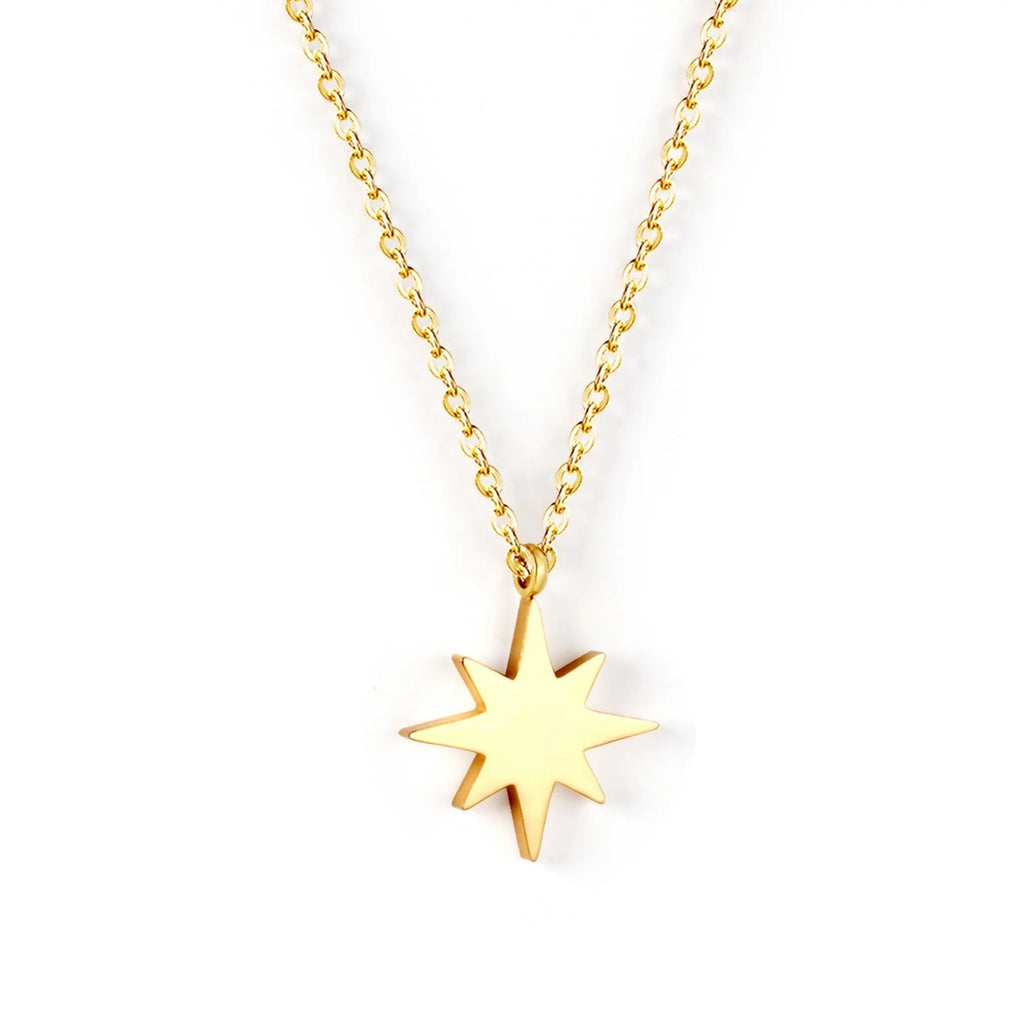 Everly Star Necklace | Waterproof 18k Gold & Silver
