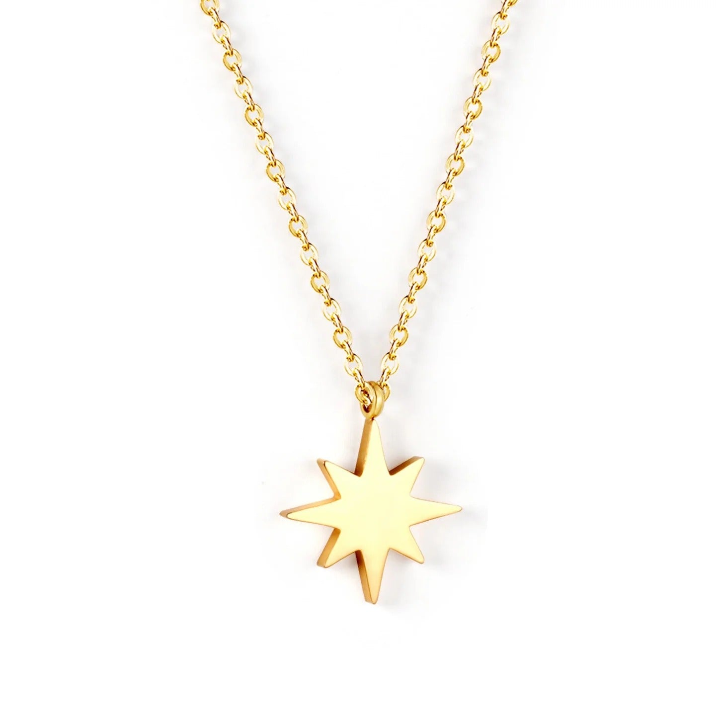 Everly Star Necklace | Waterproof 18k Gold & Silver