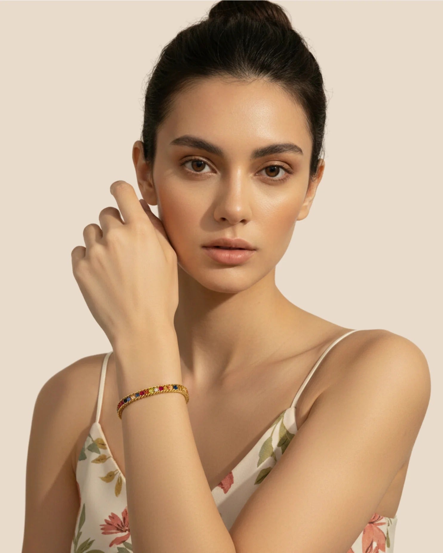 Riona Multicolor Stone Tennis Tennis Bracelet