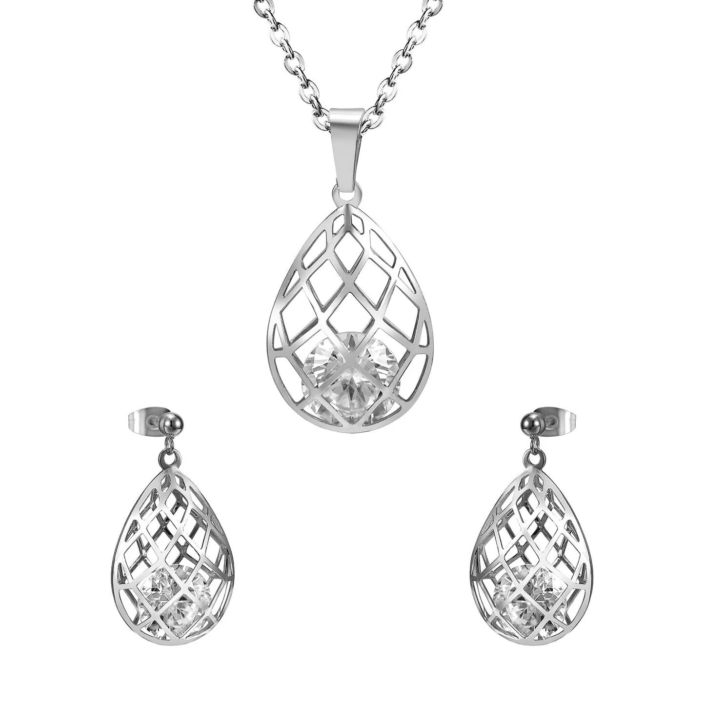 Palome Teardrop Cage Crystal Set | Buy Set or Individual