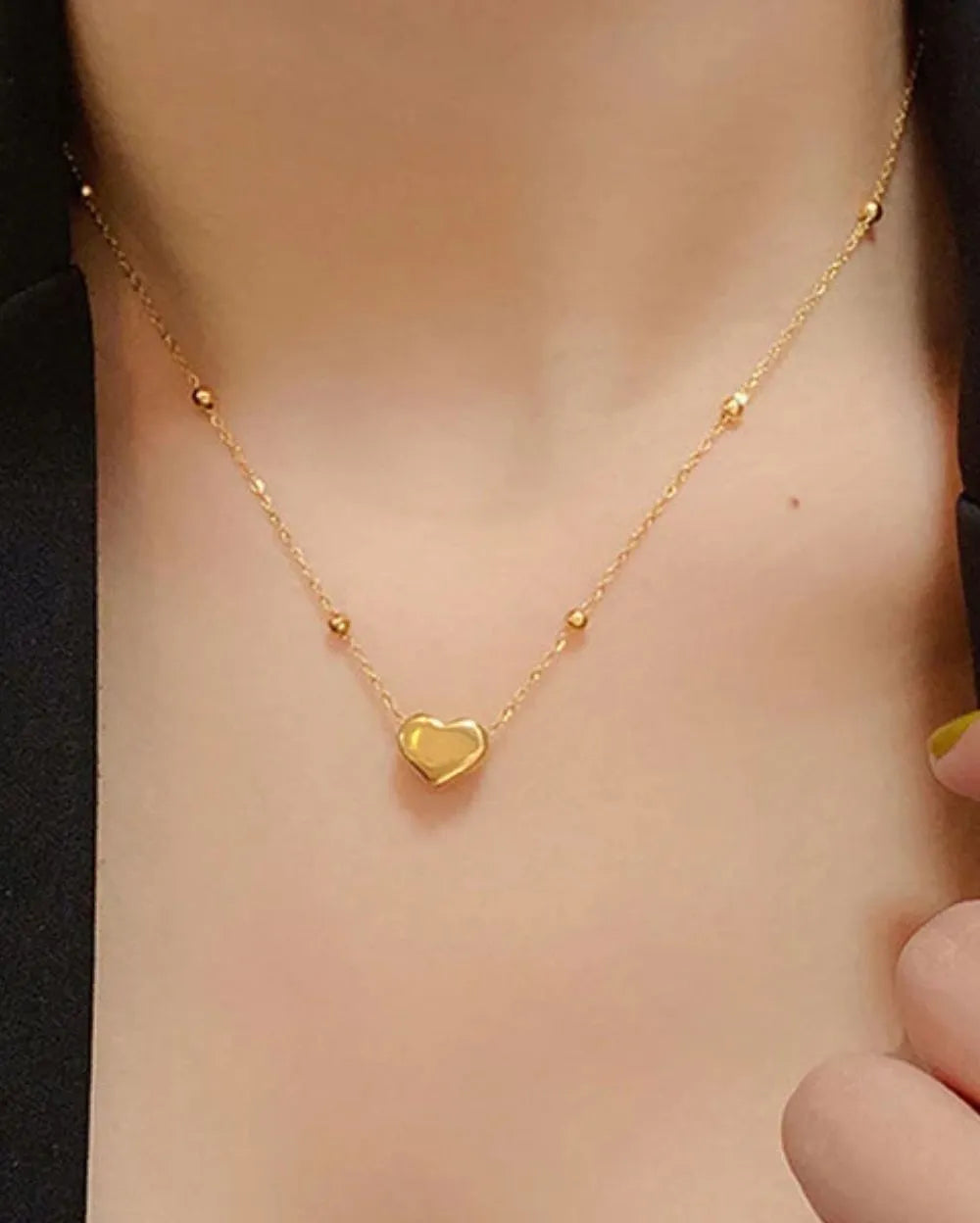 Brea Heart Necklace | Waterproof 18k Gold