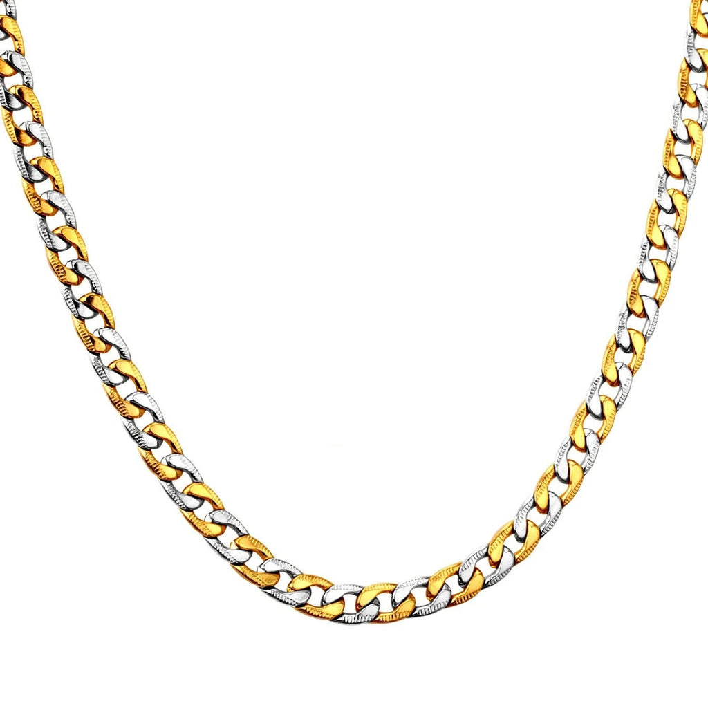 Andreas	Cuban Necklace | Waterproof Two Tone