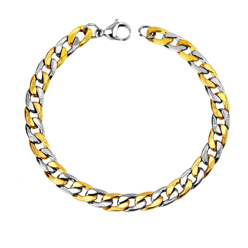 Andreas	Cuban Bracelet | Waterproof Two Tone
