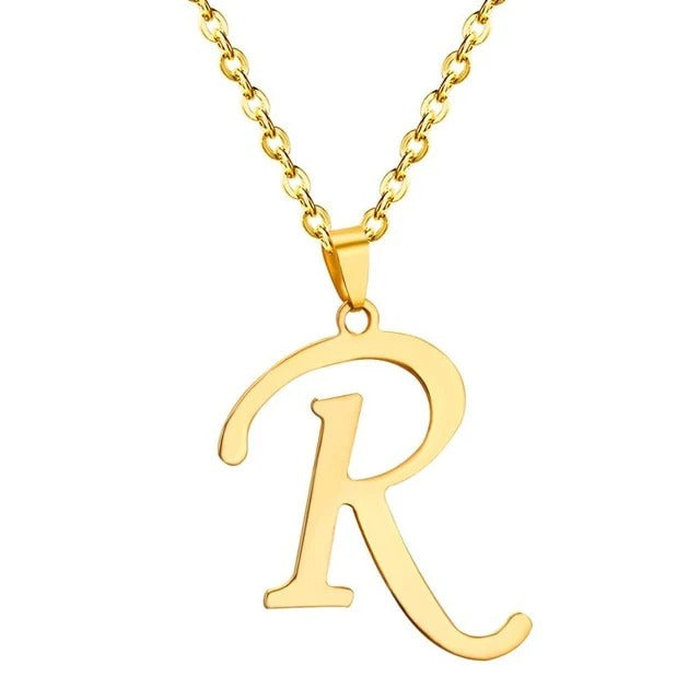 Jessie Initial Letter Necklace