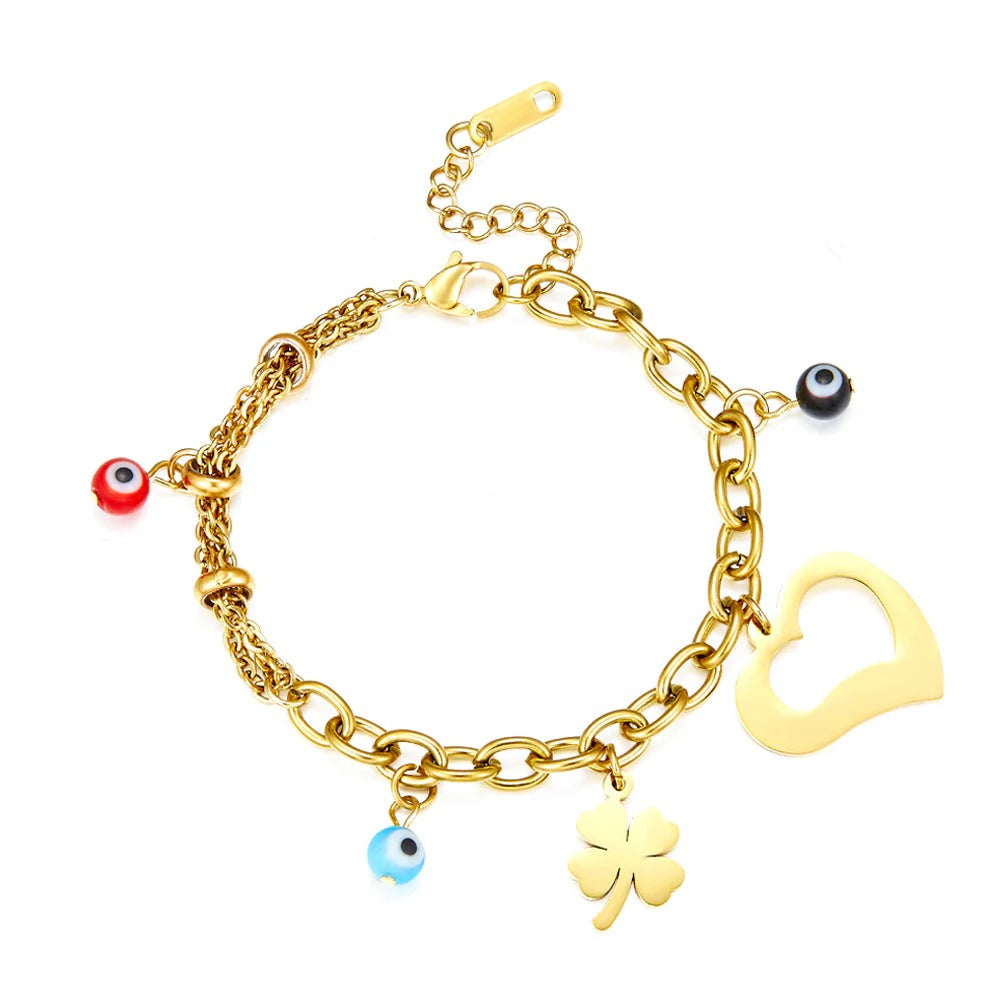 Harper Lucky Charms Bracelet | Waterproof 18K Gold