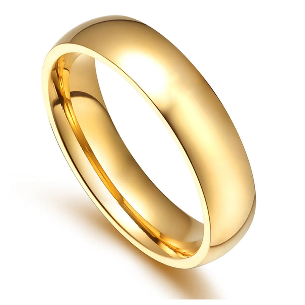 Iris Plain Band Ring | Waterproof 18k Gold & Silver