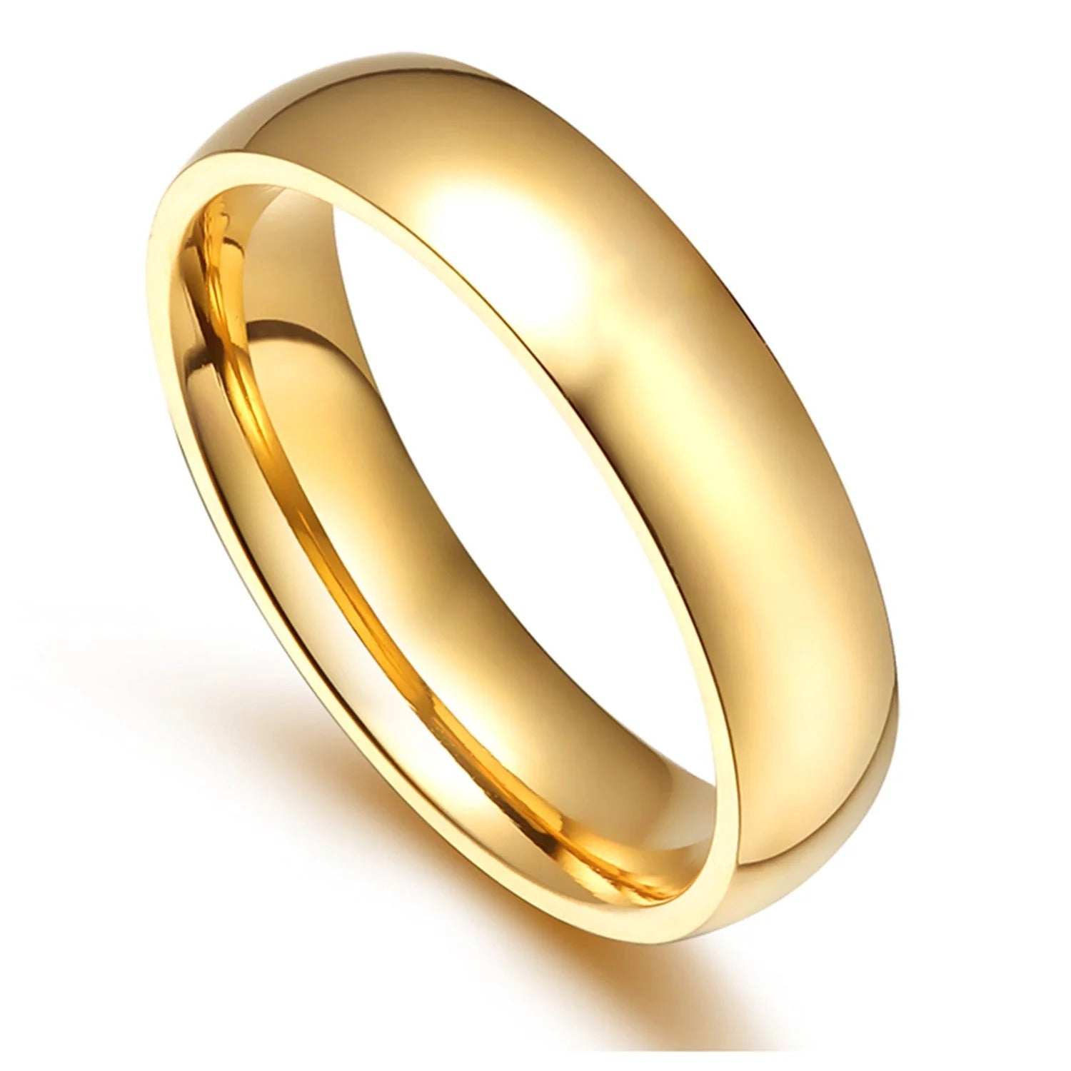 Iris Plain Band Ring | Waterproof 18k Gold & Silver