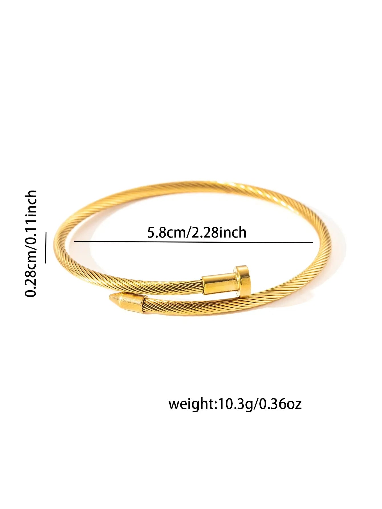Cedric Pearl Wrap Bangle Bracelet | Waterproof 18k Gold