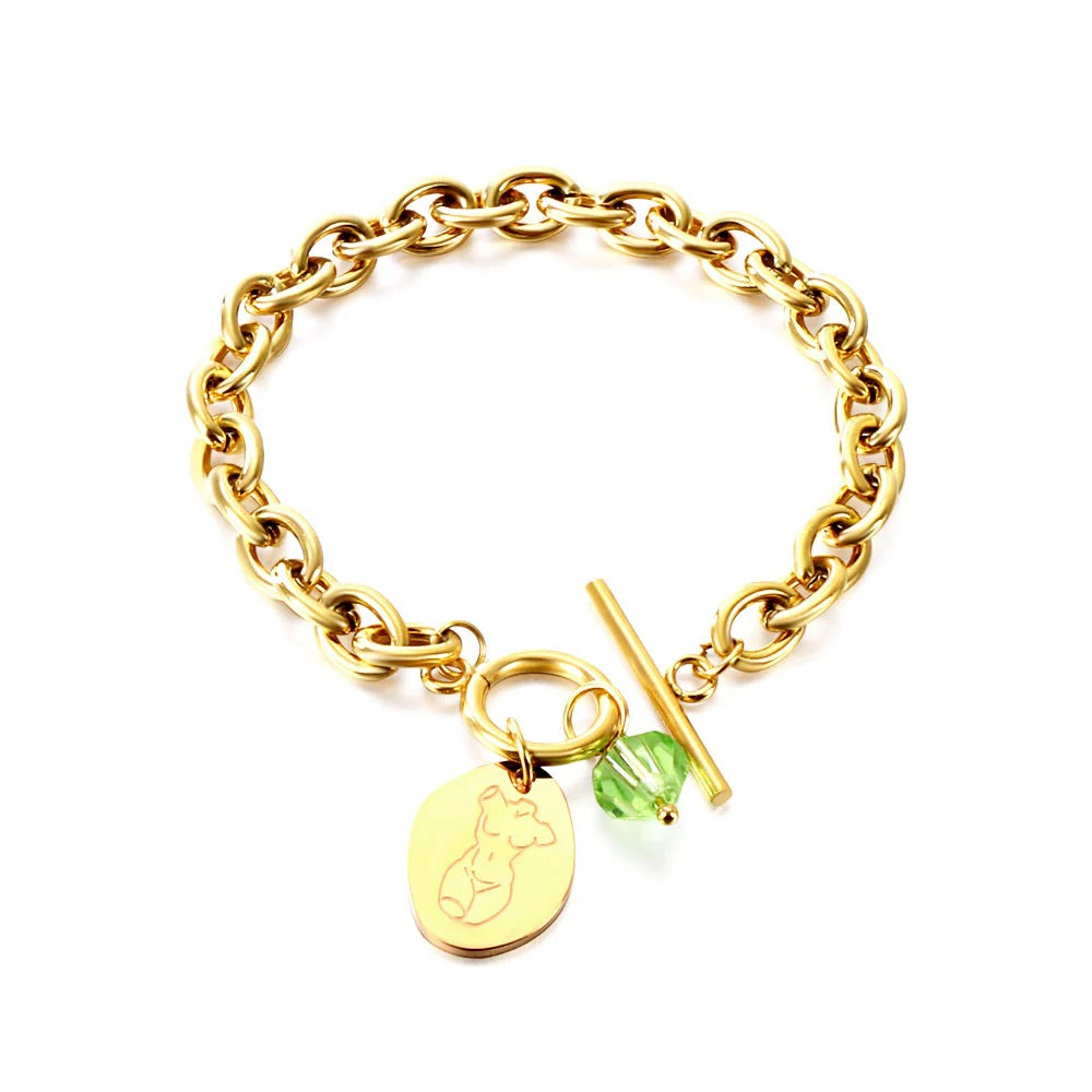 Gia femininity charm Bracelet | Waterproof Waterproof 18k Gold & Silver