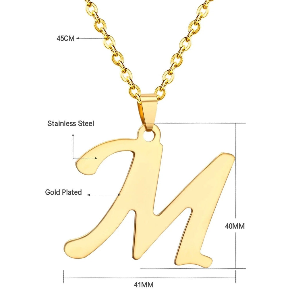Jessie Initial Letter Necklace