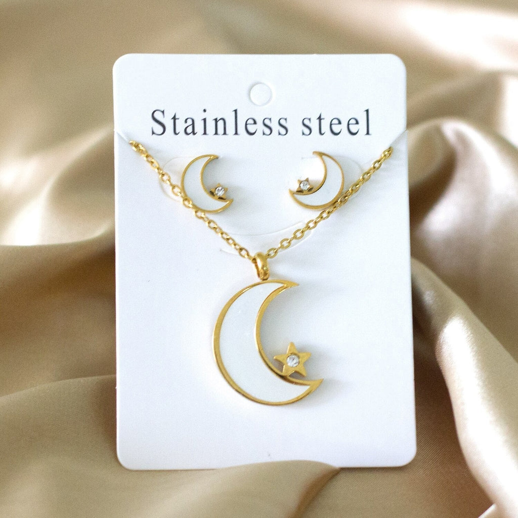 Molly Molly Celestial Pearl Moon-Star Set | Buy Set or Individual