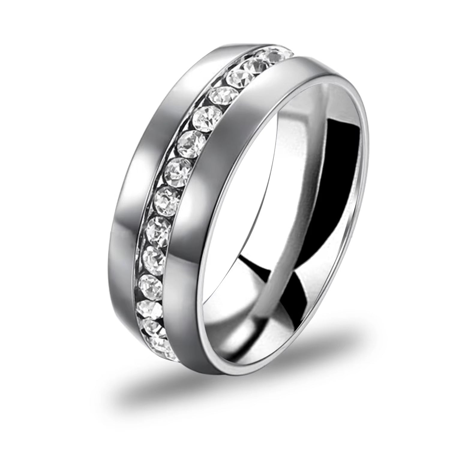 Lili Jewelled Band Ring | Waterproof 18K Gold & Silver