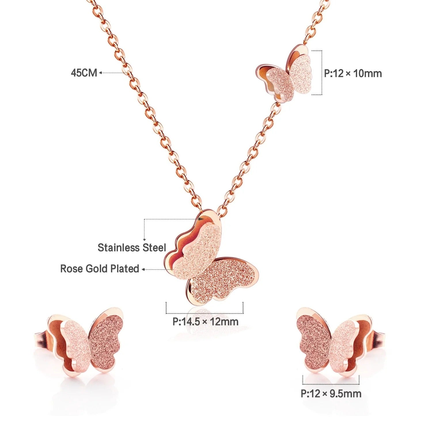 Sylvie Double Motif Butterfly Set | Buy Set or Individual