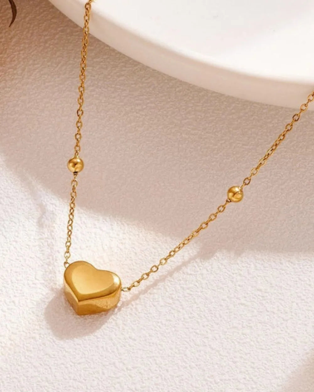 Brea Heart Necklace | Waterproof 18k Gold