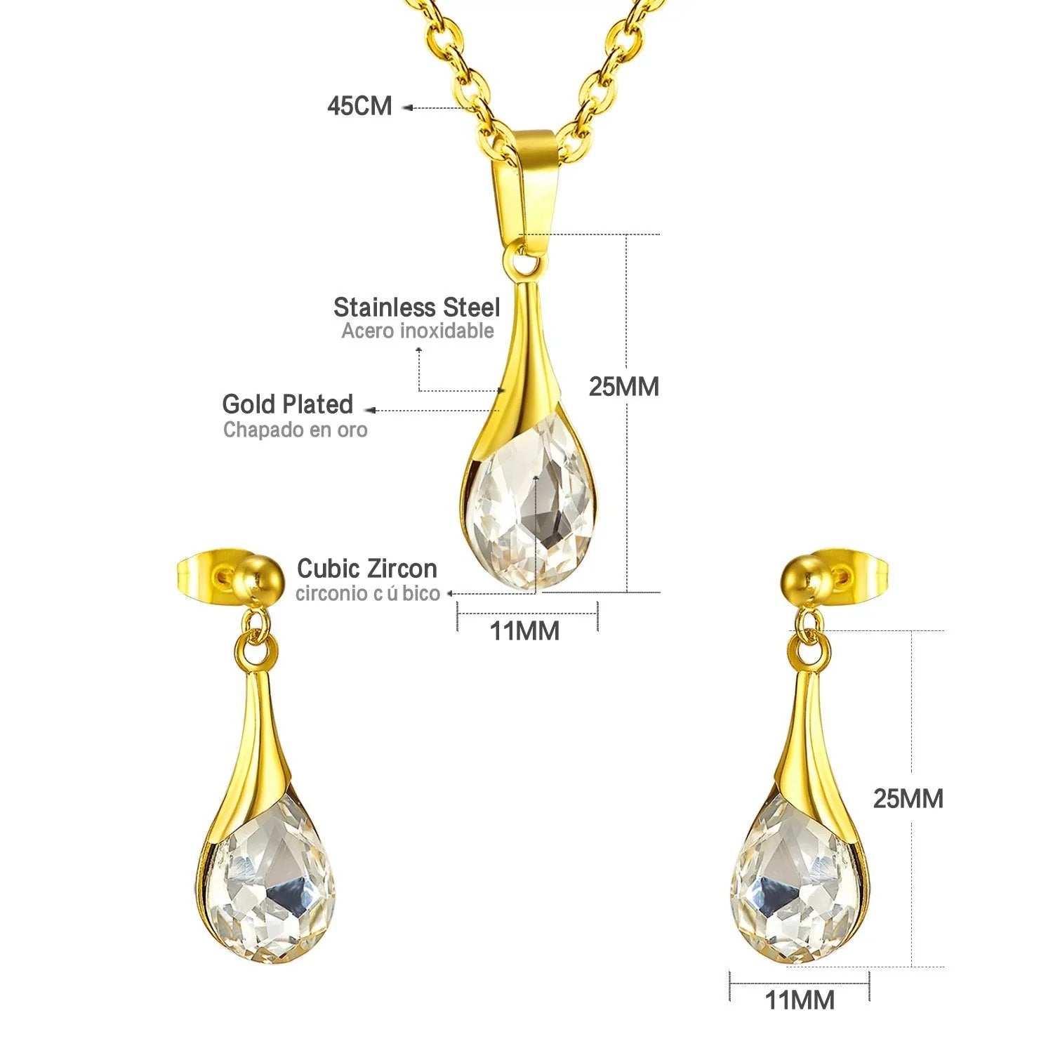 Paisley Teardrop Crystal Set | Buy Set or Individual