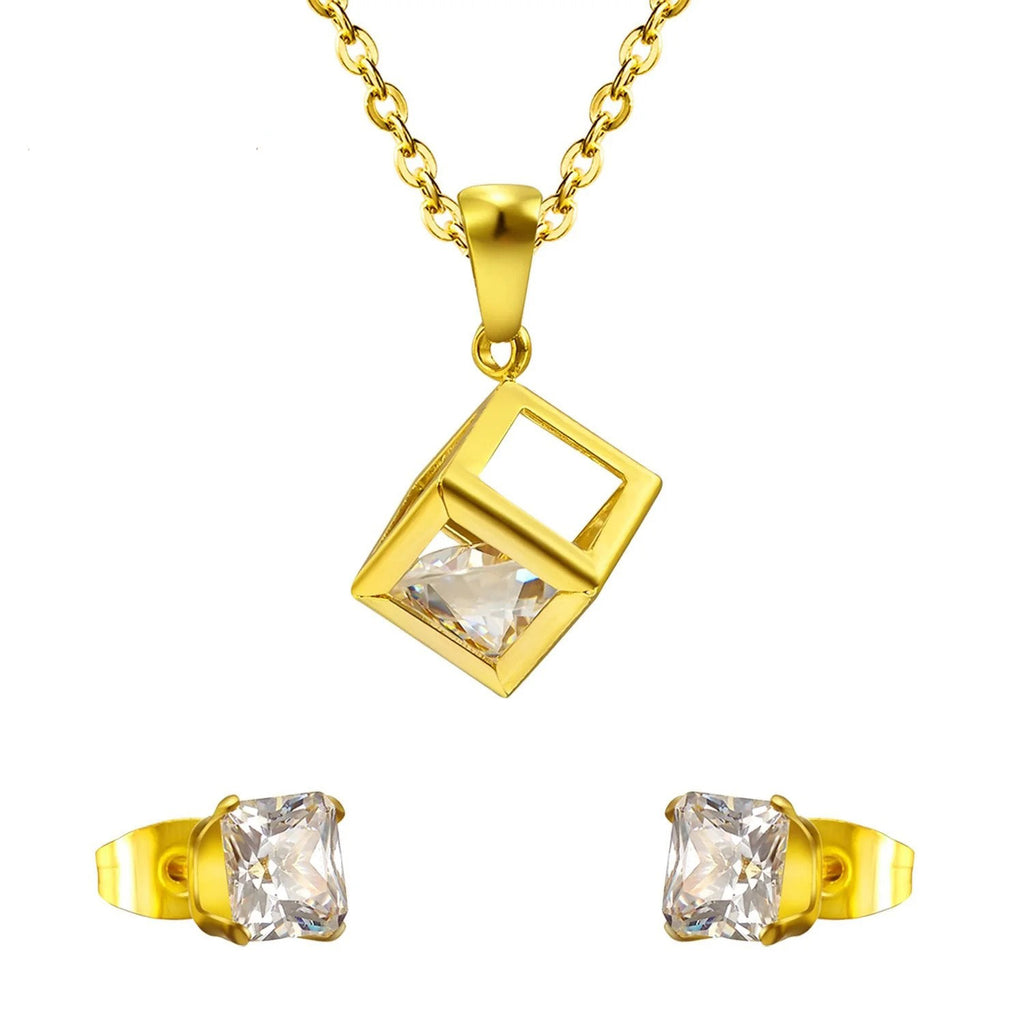 Nia Floating Crystal in Cube Set | Buy Set or Individual
