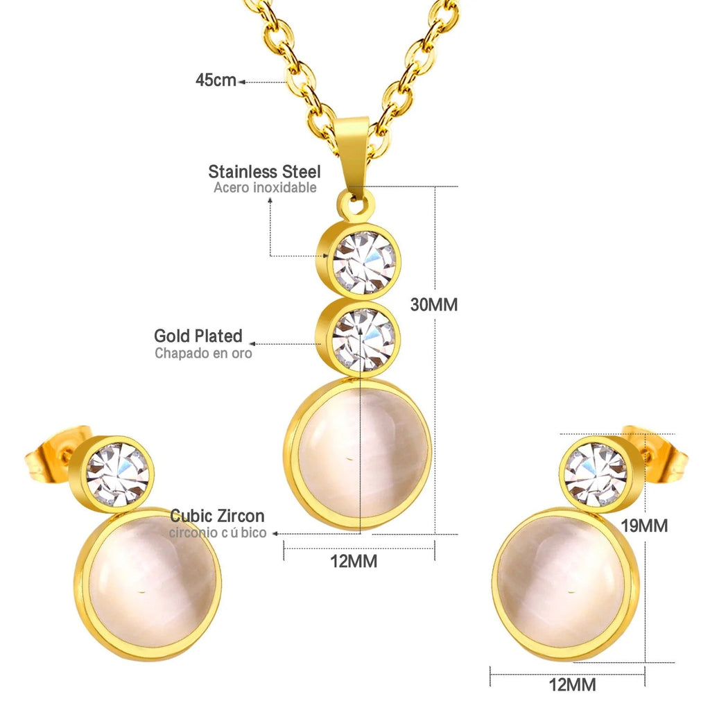 Olevia Dual Stone Accent Enamel Orb Set | Buy Set or Individual