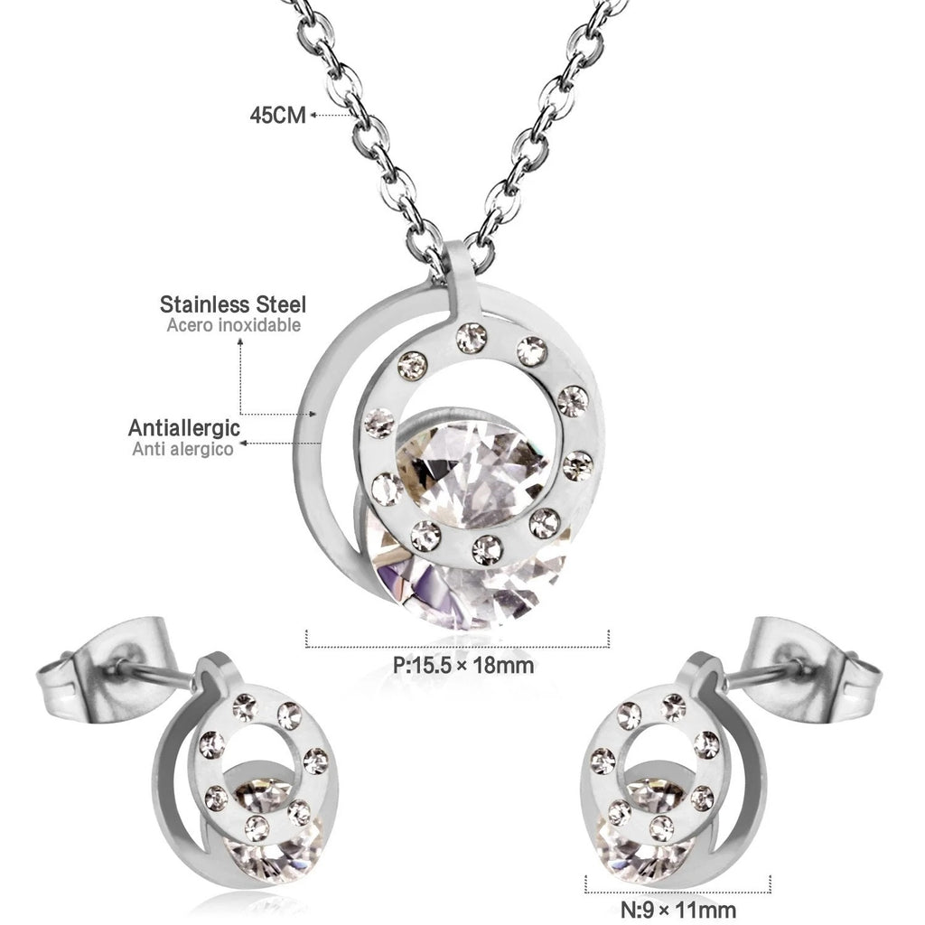 Dustie Brilliant Crystal with Pavé-Accent Set | Buy Set or Individual