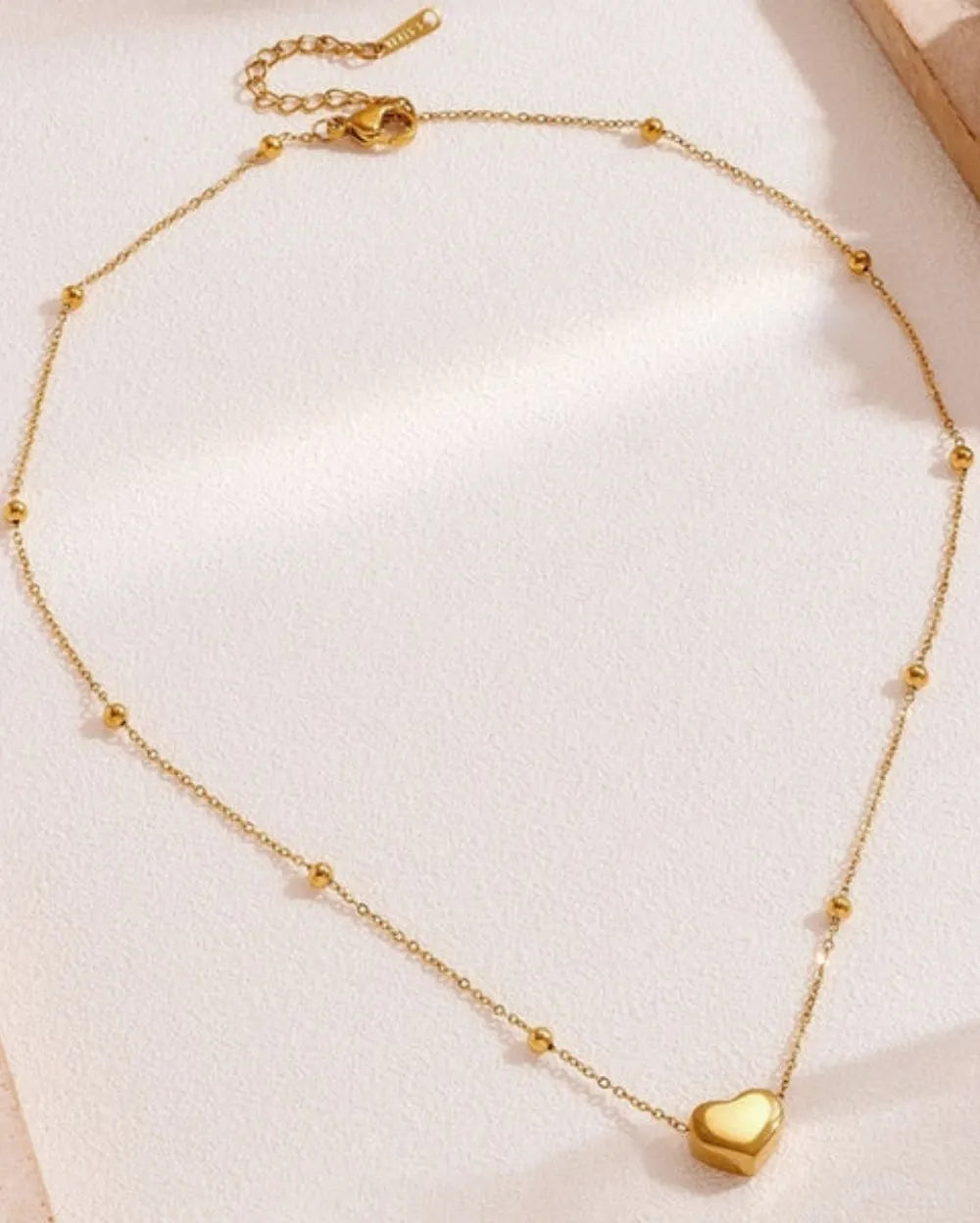 Brea Heart Necklace | Waterproof 18k Gold