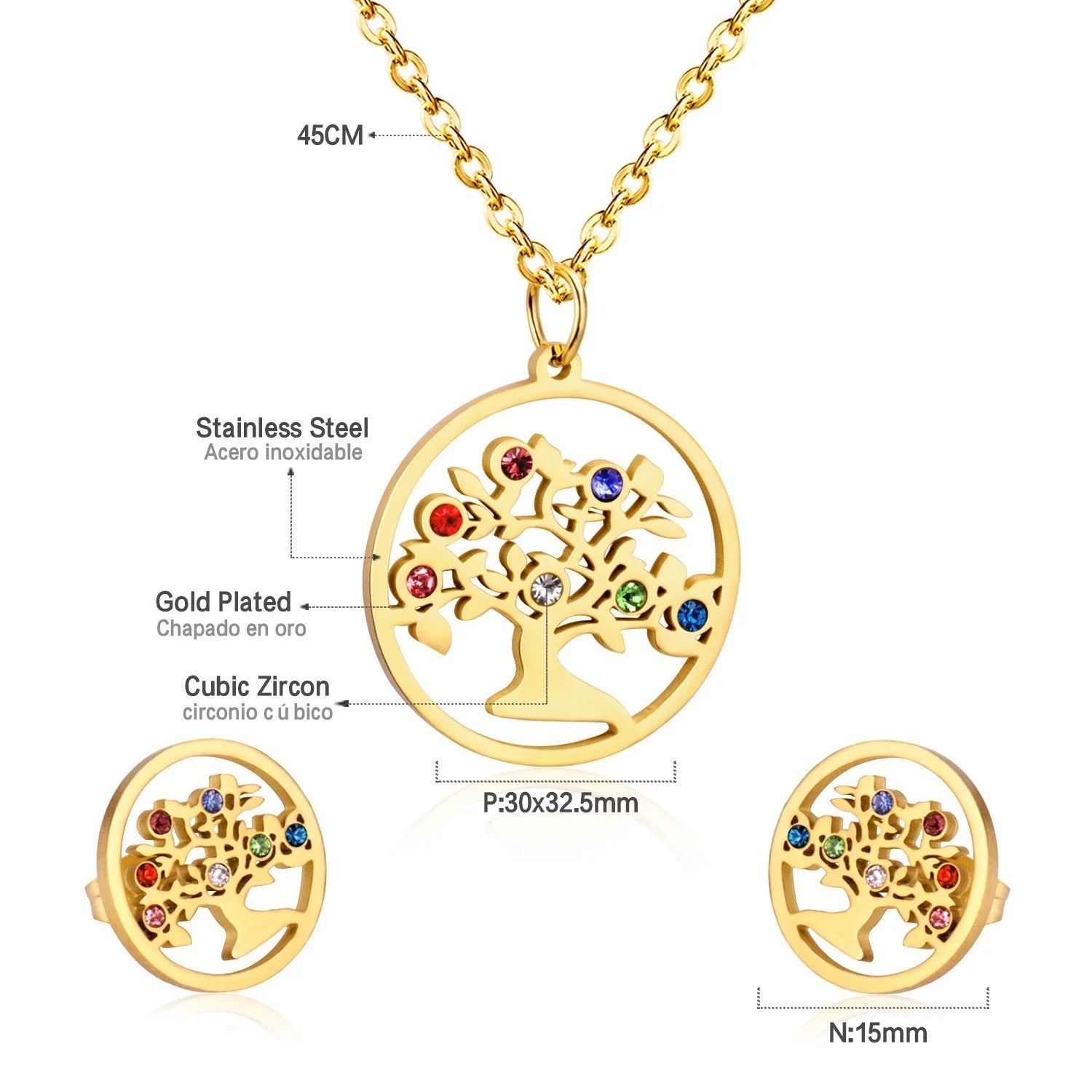 Peney Multicolour Prism Tree of Life Set | Buy Set or Individual