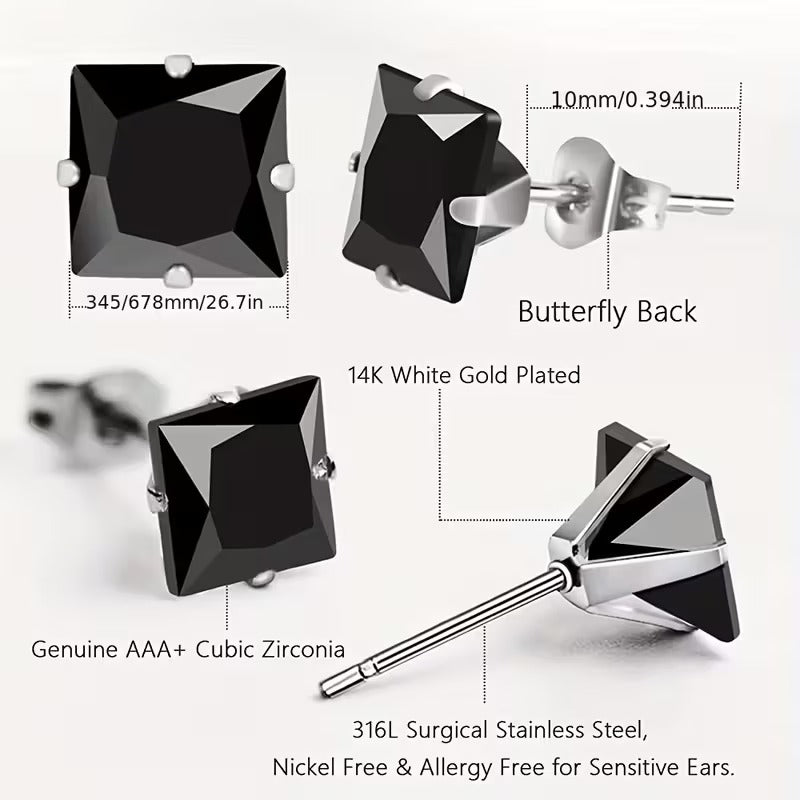 Aura Brilliant CZ Studs