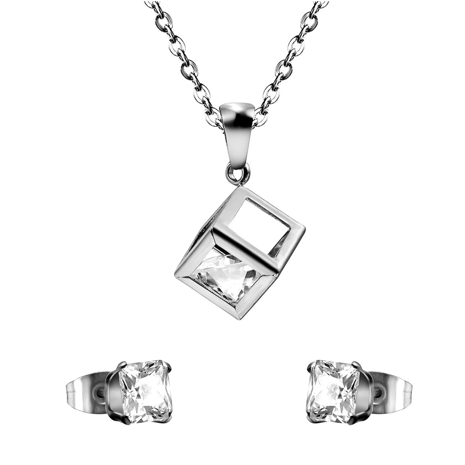 Nia Floating Crystal in Cube Set | Buy Set or Individual