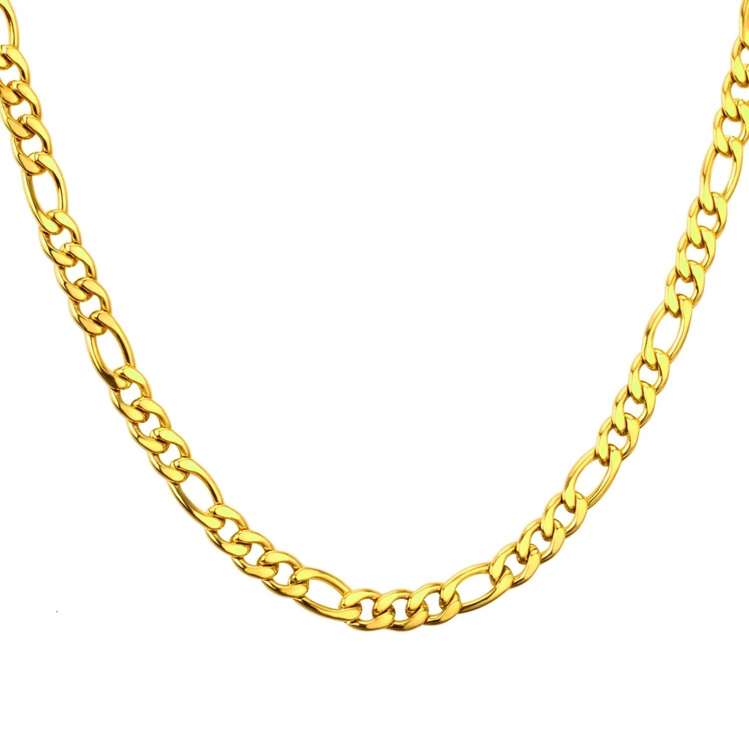 Nikolas Figaro Necklace 50cm & Bracelet 22cm Gold Set-Buy Set or Individually