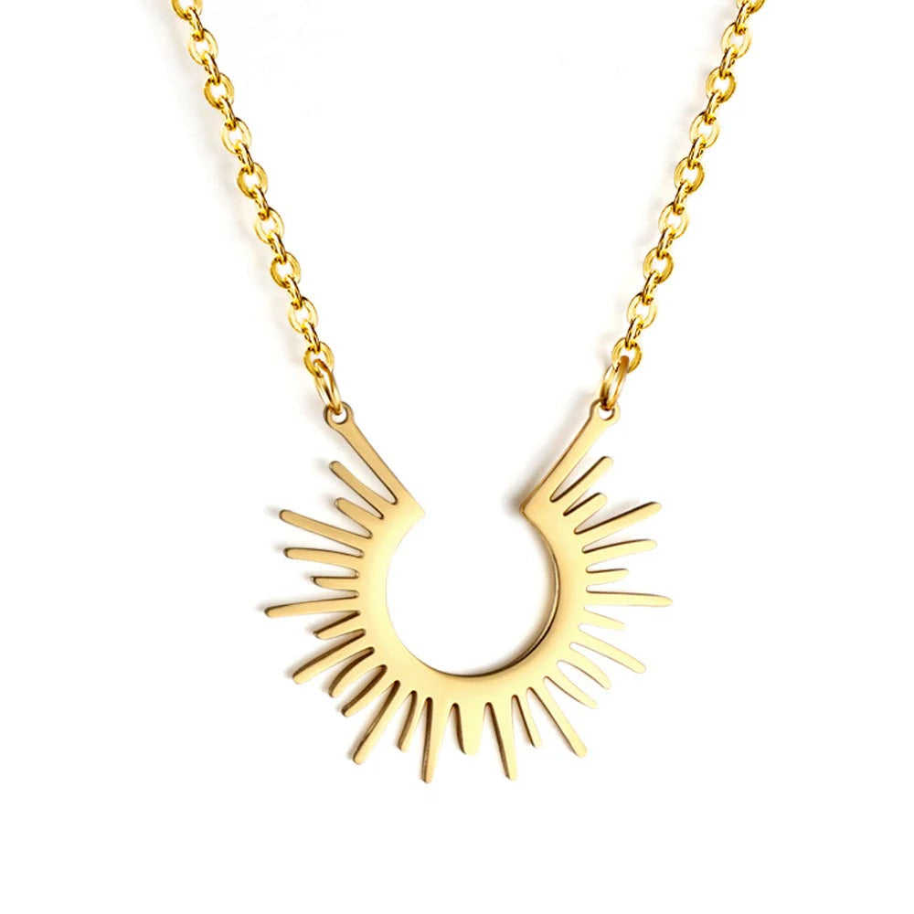 Dixie Sun Rays Necklace | Waterproof 18k Gold
