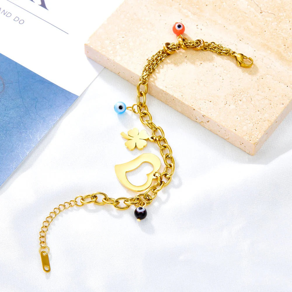 Harper Lucky Charms Bracelet | Waterproof 18K Gold