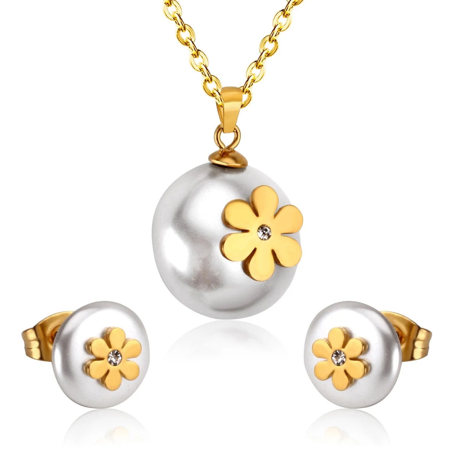 Kora Botanical Blossom Pearl Overlay Set | Buy Set or Individual