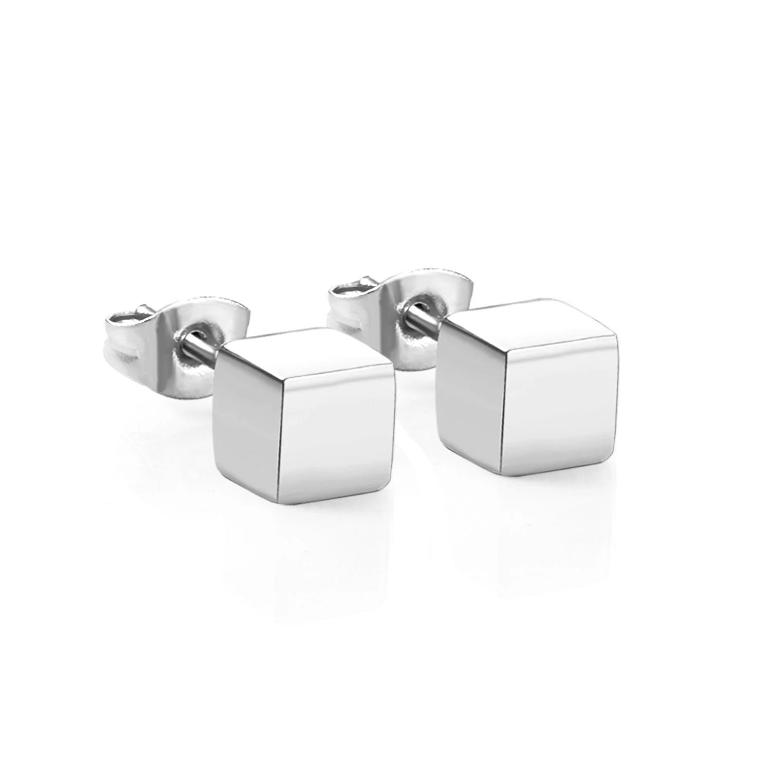 Aspen Box Studs | Waterproof 18k Gold, Silver & Black