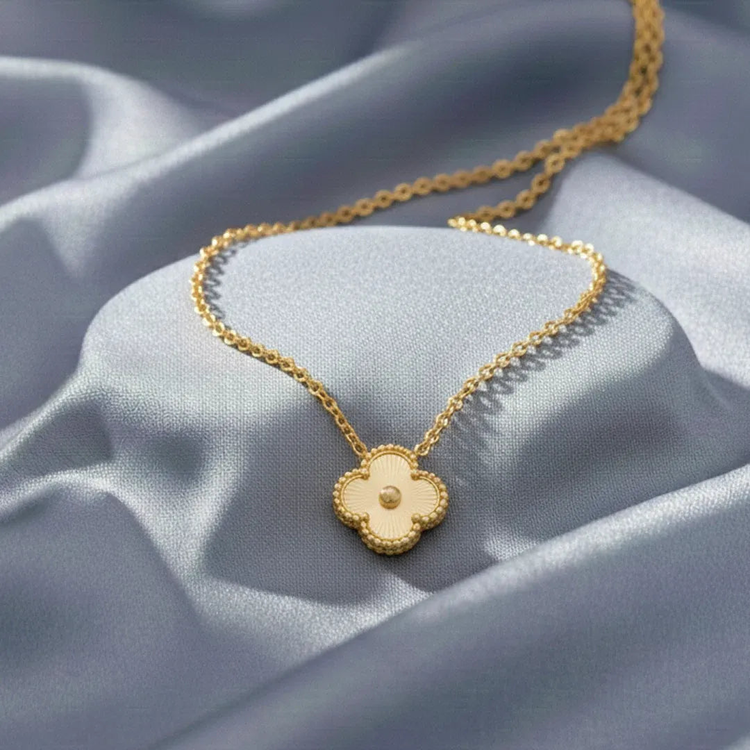 Alora Four-Leaf Gold Clover Necklace | Waterproof 18k Gold