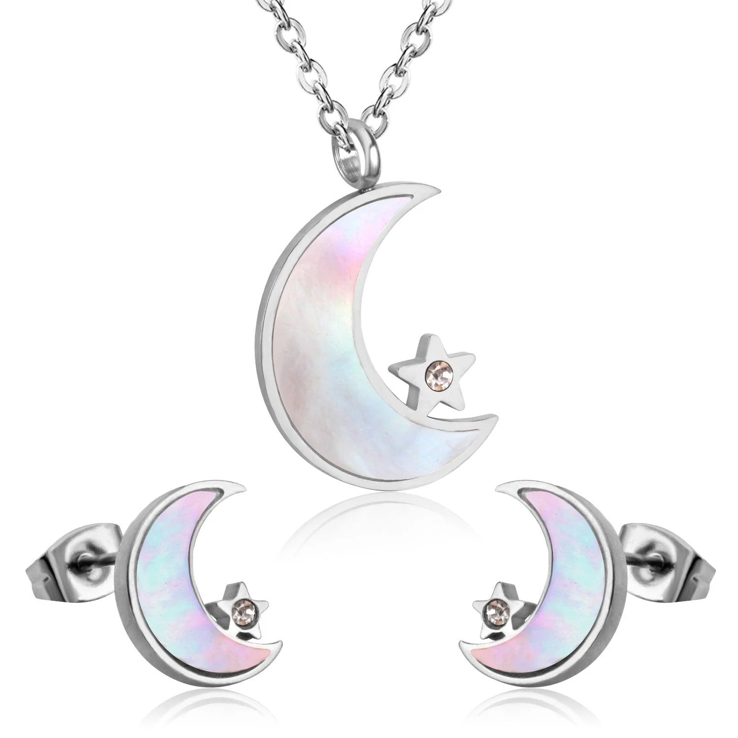 Molly Molly Celestial Pearl Moon-Star Set | Buy Set or Individual
