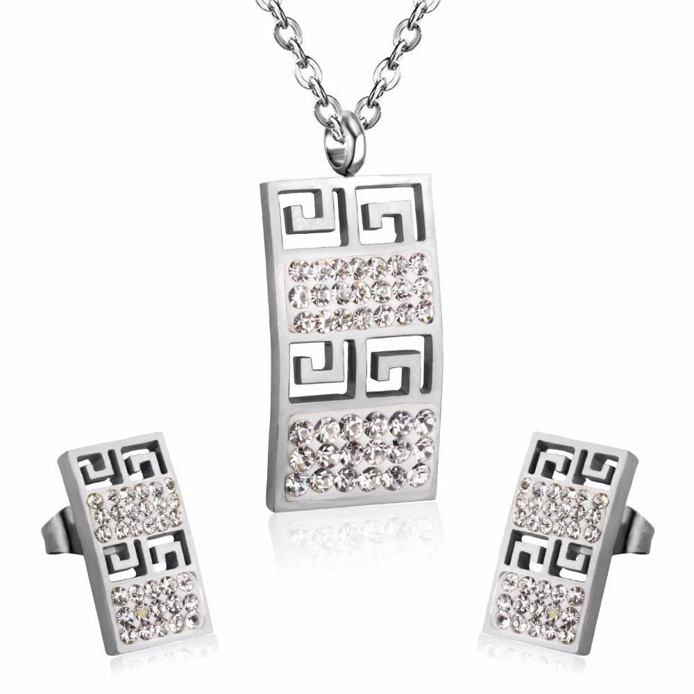 Phebe Geometric Pavé Set | Buy Set or Individual