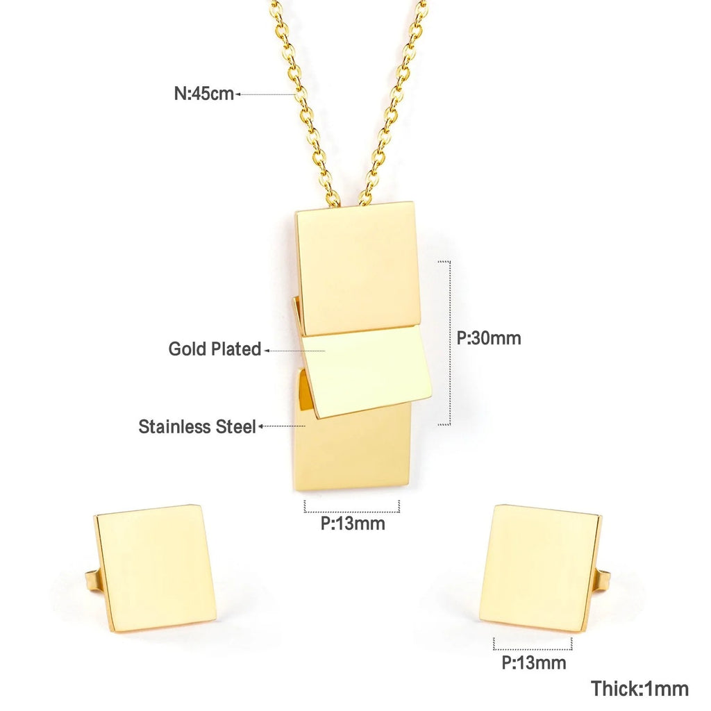 Wyatt Hanging Cascading Squares Set | Buy Set or Individual