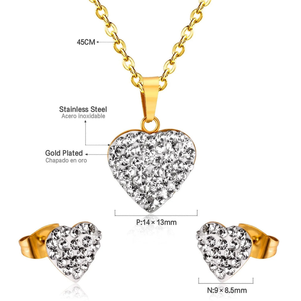 Eddie Encrusted Heart Silhouette Set | Buy Set or Individual