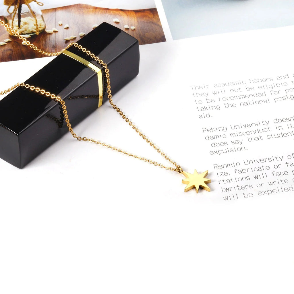 Everly Star Necklace | Waterproof 18k Gold & Silver