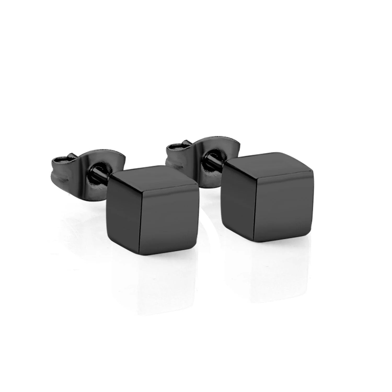 Aspen Box Studs | Waterproof 18k Gold, Silver & Black