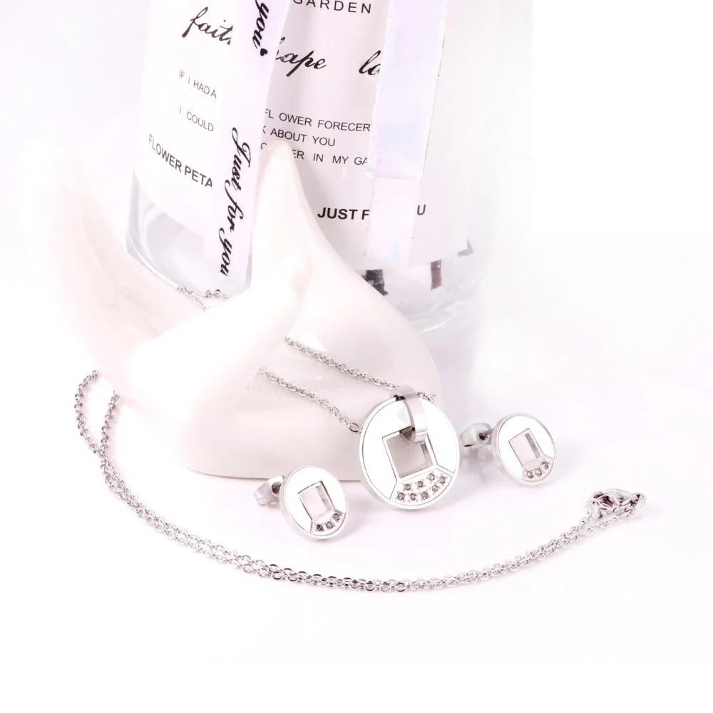 Juniper Celestial Pearl & Pavé Geometric Set | Buy Set or Individual