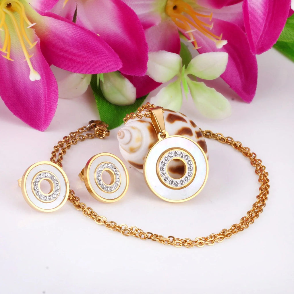 Nell Pearl & Pavé Inner Halo Set | Buy Set or Individual