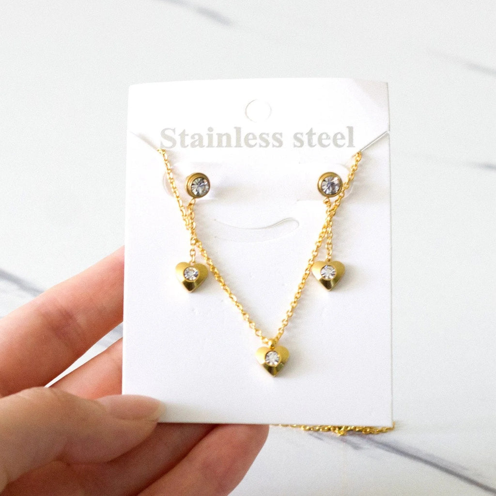 Gracie Staggered Heart Drop Set | Buy Set or Individual