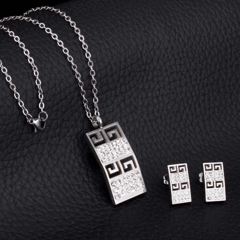 Phebe Geometric Pavé Set | Buy Set or Individual