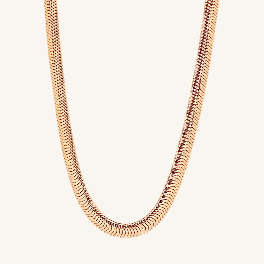 Maeve 6mm wide Snake Chain Necklace 45+5cm
