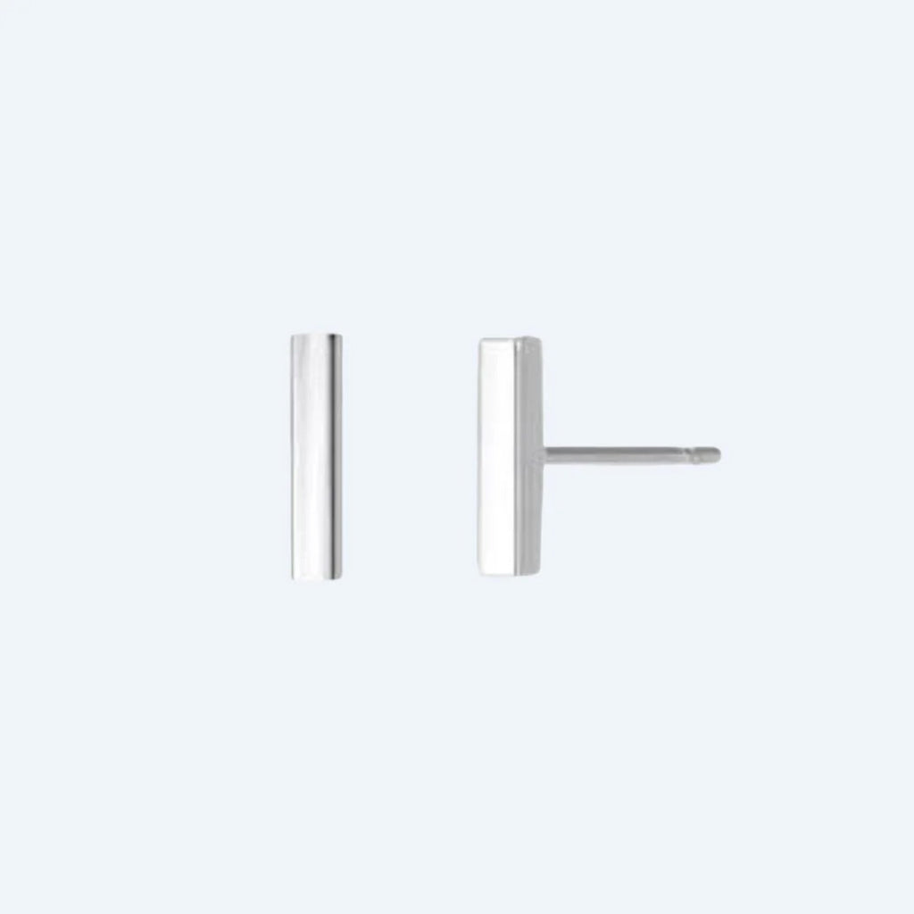Arlo Long Bar Studs | Waterproof Steel Silver