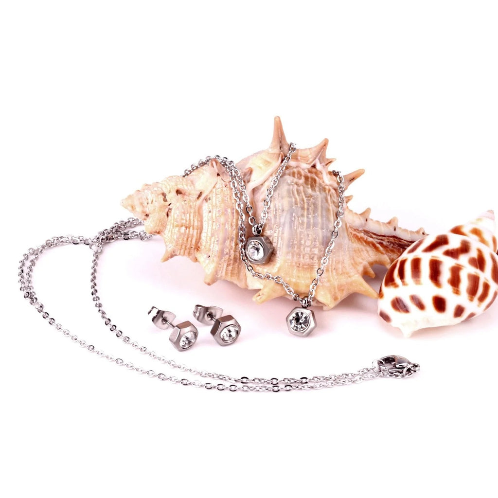 Felicity Honeycomb Bezel Solitaire Set | Buy Set or Individual
